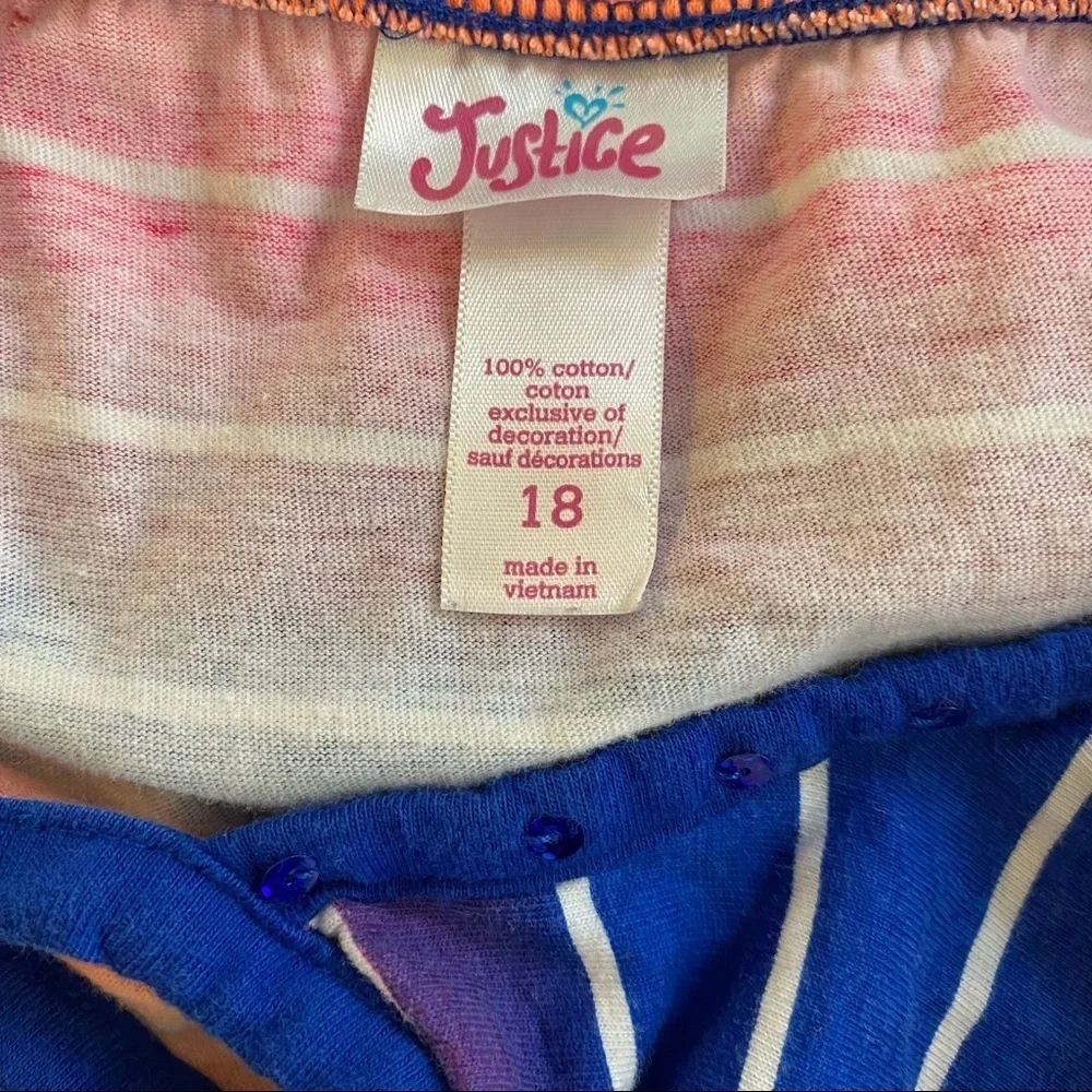 Justice Girls Striped Dress